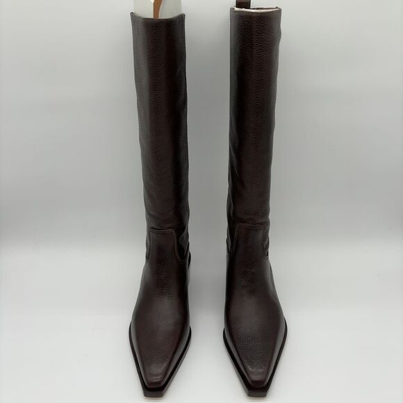 Larroude Shoes - Larroude Florencia Boot In Brown Leather